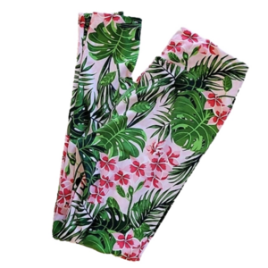 LuLaRoe☆ Tropical Floral Print Leggings OS EUC
